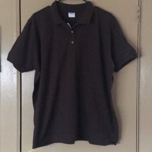 Men’s Gildan Brown polo style shirt Size XL
